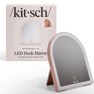 Kitsch Arch Desk Vanity Mirror Dimmable with Lights LED